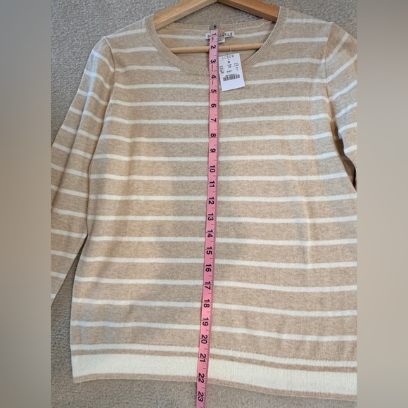 J.Crew Womens S Peyton Striped Crewneck Sweater 100% Cotton Natural Fibers NWT - Picture 5 of 6